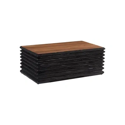 Phillips Collection Layered Solid Wood Block Coffee Table In Natural