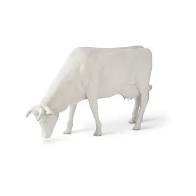 Phillips Collection Life Size Cow Statue In Off White