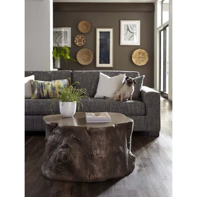 Phillips Collection Log Coffee Table In Bronze