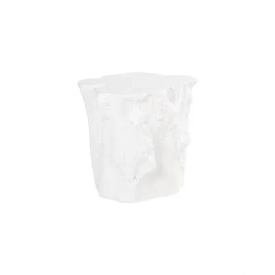 Phillips Collection Log Side Table, Gel Coat White