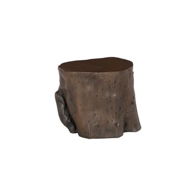 Phillips Collection Log Stool In Bronze