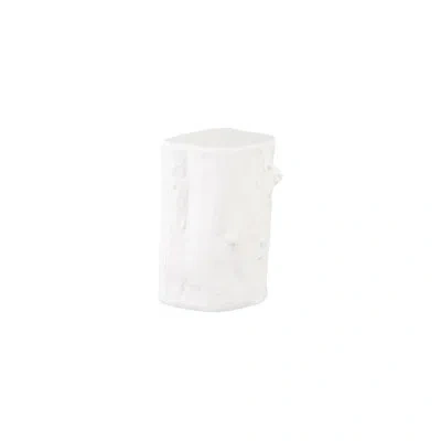 Phillips Collection Log Stool, Gel Coat White, Sm