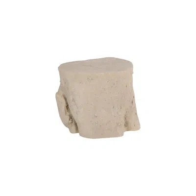 Phillips Collection Log Stool In Off White
