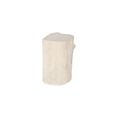 Phillips Collection Log Stool In Roman Stone