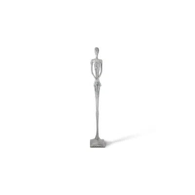 Phillips Collection Lottie Skinny Female Statue In Silver