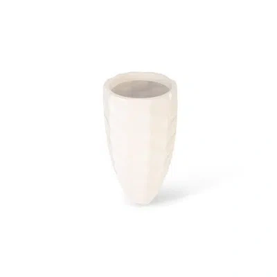 Phillips Collection Mando Resin Pot Planter In White