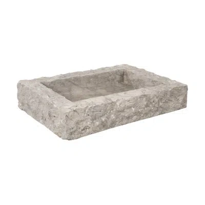 Phillips Collection Marble Planter, Gray In White;gray;off White