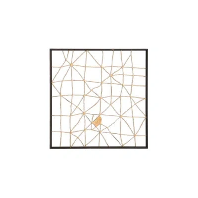Phillips Collection Mesh Wall Décor In Black;gold