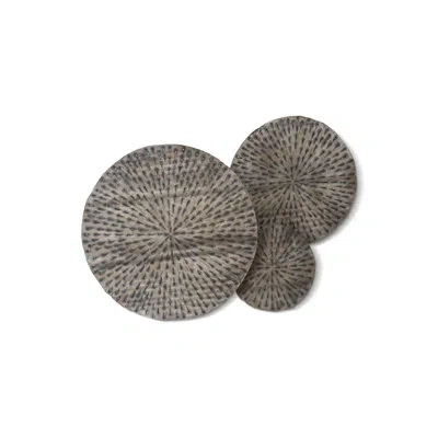 Phillips Collection Metal Lotus Wall Décor In Brown;gray