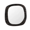 Phillips Collection Morphic Petrified Mirror, Rounded, Black Frame In Black
