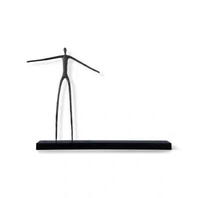 Phillips Collection Moveable Man On Shelf Standing Wall Décor In Black