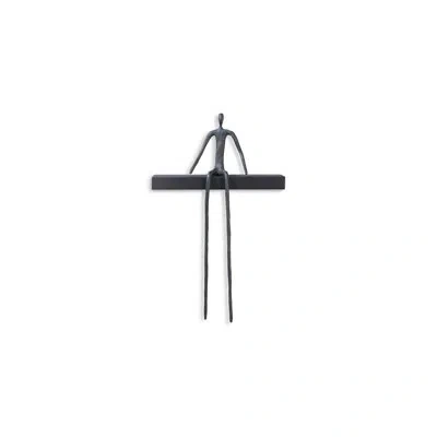 Phillips Collection Moveable Man On Short Shelf Sitting Wall Décor In Black