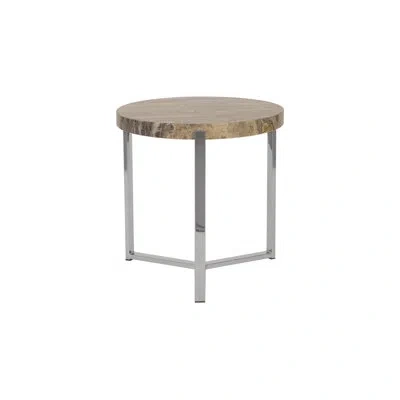 Phillips Collection Onyx Side Table In Brown;gray
