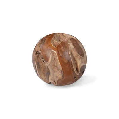 Phillips Collection Origins Ball Sculpture In Brown