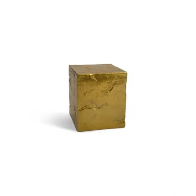 Phillips Collection Outdoor Slate Pedestal In Liquid Gold