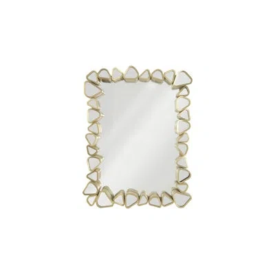 Phillips Collection Pebble Glam Accent Mirror In Brushed Brass