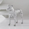 Phillips Collection Pit Bull Statue In Silver