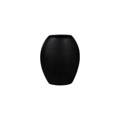 Phillips Collection Pod Vase, Large, Black Matte In Matte Black
