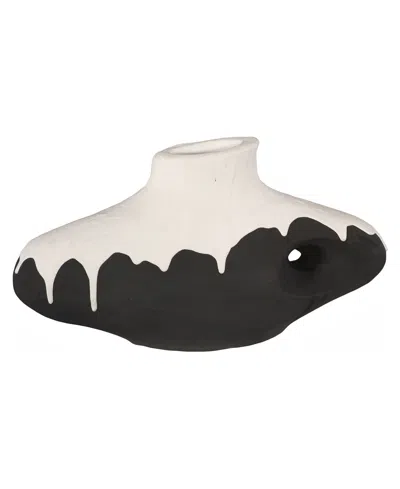 Phillips Collection Porcelain Wide Drip Vase In Multi