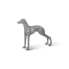 Phillips Collection Posing Dog Statue In Silver