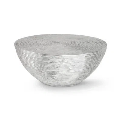 Phillips Collection Ripple Solid Coffee Table In Silver
