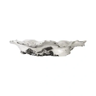 Phillips Collection Rose Wood Burled Bowl, Silver
