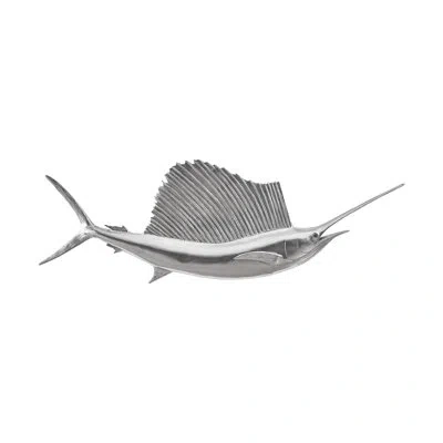 Phillips Collection Sail Fish Wall Décor In Silver