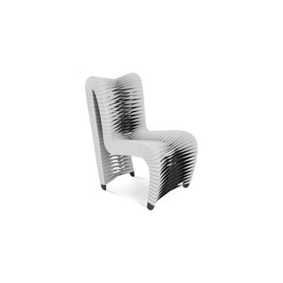 Phillips Collection Seat Belt Cotton Upholstered Side Chair In Black