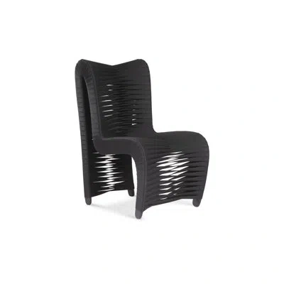 Phillips Collection Seat Belt Dining Chair High Back Black