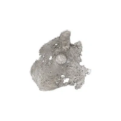 Phillips Collection Semi-perforated Splash Bowl Wall Art, Silver Leaf