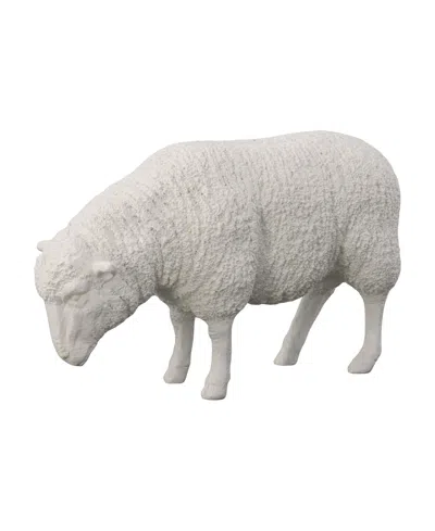 Phillips Collection Sheep Gel Coat Resin Floor Sculpture In Gray