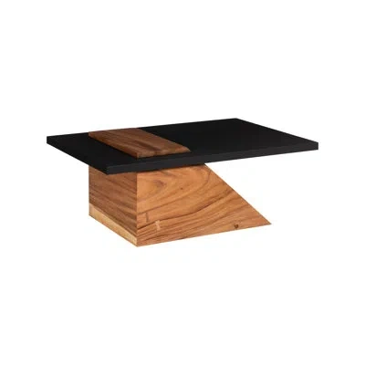 Phillips Collection Slant Coffee Table, Natural/black In Natural,black
