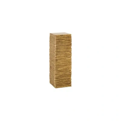 Phillips Collection Slate Pillar, Gold Leaf In Brown