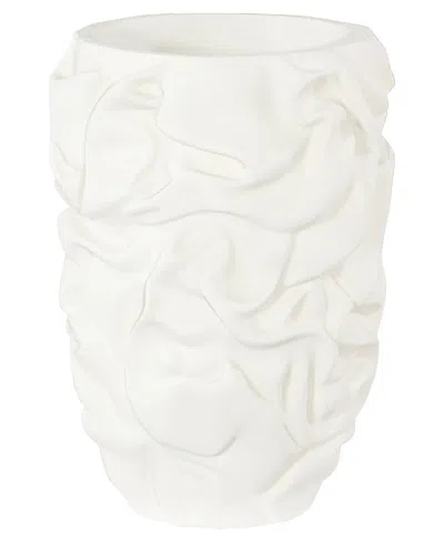 Phillips Collection Small Drape Planter In White