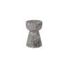 Phillips Collection Solid Wood Accent Stool In Gray Stone
