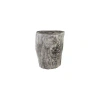Phillips Collection Solid Wood Decorative Stool In Gray Stone