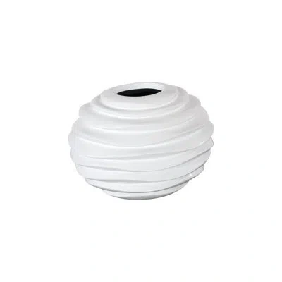 Phillips Collection Spiral Resin Pot Planter In White