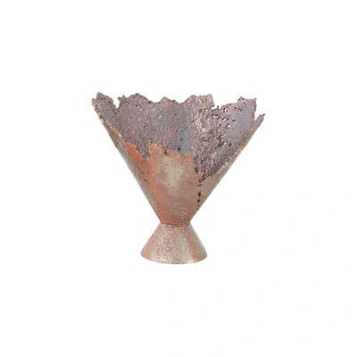 Phillips Collection Splash Bowl, Oxidized Copper Finish In Brown