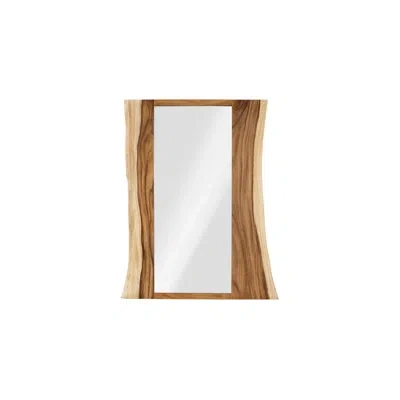 Phillips Collection Split Slab Accent Mirror In Brown