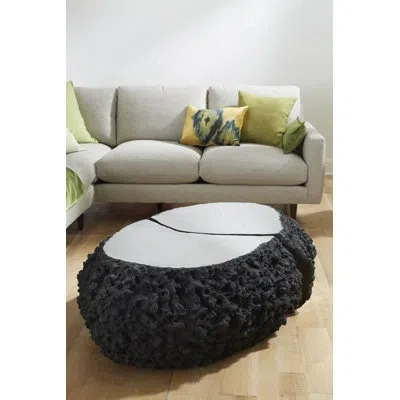 Phillips Collection Split The Difference Coffee Table In White