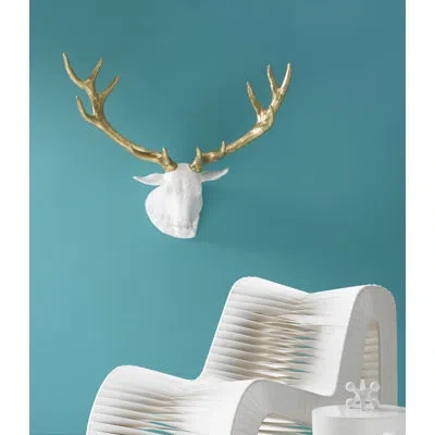 Phillips Collection Stag Deer Head Wall Décor In Gold;sliver