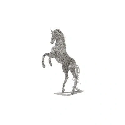 Phillips Collection Stainless Steel Horse Pipe Statue In Silver