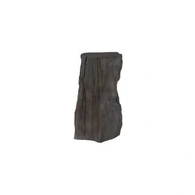 Phillips Collection Stratified Cast Stone Pedestal, Painted Slate