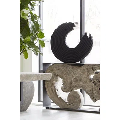 Phillips Collection Swoop Tabletop Sculpture In Black