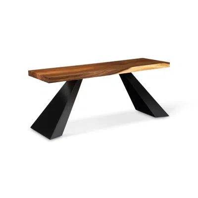 Phillips Collection Tapered Wood Console In Brown