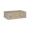 Phillips Collection Teak Slice Coffee Table, Rectangle, Oat Finish In Oat