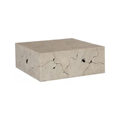 Phillips Collection Teak Slice Coffee Table, Square, Oat Finish