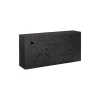 Phillips Collection Teak Slice Console Table In Black
