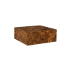 Phillips Collection Teak Solid Wood Block Coffee Table In Brown