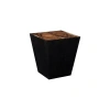 Phillips Collection Trapezoid Solid Wood Block End Table In Brown